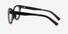 Botany Striped Dark Wood Eco-friendlyEyeglass Frames from EyeBuyDirect, Side View