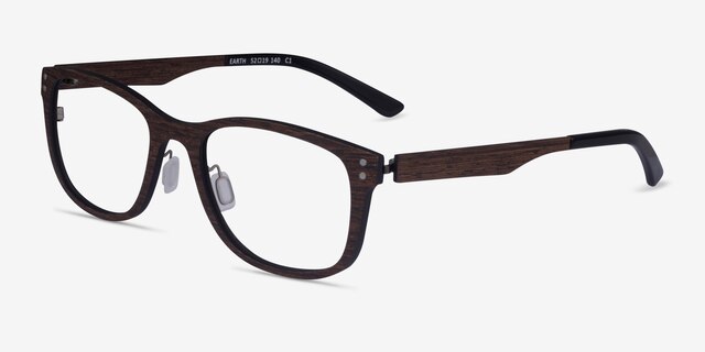 Earth Wood Eco-friendlyEyeglass Frames from EyeBuyDirect, Angle View
