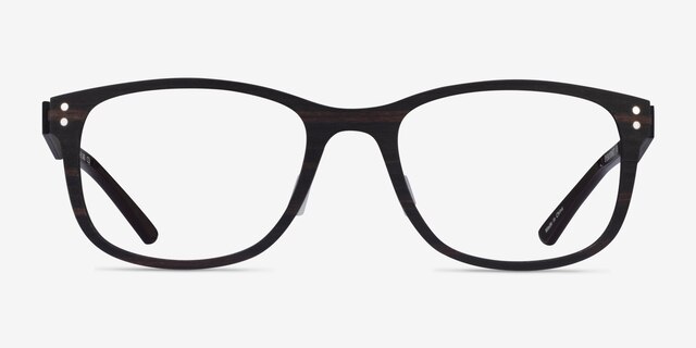 Earth Dark Wood Eco-friendlyEyeglass Frames from EyeBuyDirect, Front View