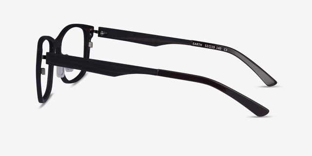 Earth Dark Wood Eco-friendlyEyeglass Frames from EyeBuyDirect, Side View