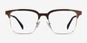 Evergreen Gold & Wood Wood-textureEyeglass Frames from EyeBuyDirect, Front View