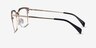 Evergreen Gold & Wood Wood-textureEyeglass Frames from EyeBuyDirect, Side View