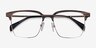 Evergreen Gold & Striped Wood Eco-friendlyEyeglass Frames from EyeBuyDirect, Closed View