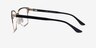 Biome Gold, Black & Wood AcetateEyeglass Frames from EyeBuyDirect, Side View