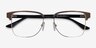 Biome Gold, Black & Wood AcetateEyeglass Frames from EyeBuyDirect, Closed View
