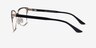 Biome Gold, Black & Light Wood AcetateEyeglass Frames from EyeBuyDirect, Side View