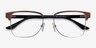 Biome Gold, Black & Light Wood AcetateEyeglass Frames from EyeBuyDirect, Closed View