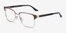 Biome Gold, Black & Dark Wood AcetateEyeglass Frames from EyeBuyDirect, Angle View