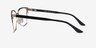 Biome Gold, Black & Dark Wood AcetateEyeglass Frames from EyeBuyDirect, Side View