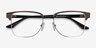 Biome Gold, Black & Dark Wood AcetateEyeglass Frames from EyeBuyDirect, Closed View