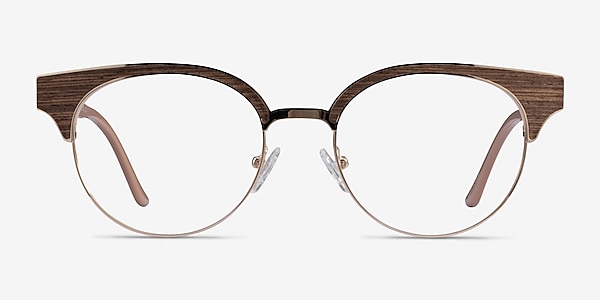 Wilderness Gold Beige Acetate Eyeglass Frames