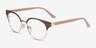 Wilderness Gold Beige AcetateEyeglass Frames from EyeBuyDirect, Angle View