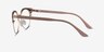 Wilderness Gold Beige AcetateEyeglass Frames from EyeBuyDirect, Side View