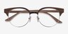 Wilderness Gold Beige AcetateEyeglass Frames from EyeBuyDirect, Closed View