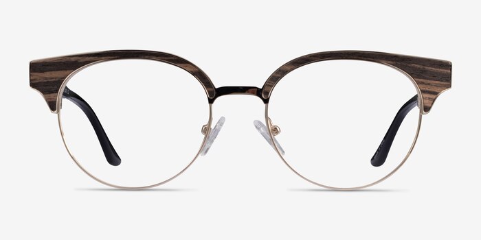 Wilderness Gold Black Acetate Eyeglass Frames from EyeBuyDirect