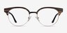 Wilderness Gold Black AcetateEyeglass Frames from EyeBuyDirect, Front View