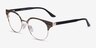 Wilderness Gold Black AcetateEyeglass Frames from EyeBuyDirect, Angle View
