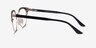 Wilderness Gold Black AcetateEyeglass Frames from EyeBuyDirect, Side View