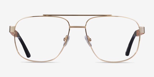 Miramar Gold Eco-friendlyEyeglass Frames from EyeBuyDirect, Front View