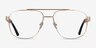 Miramar Gold Eco-friendlyEyeglass Frames from EyeBuyDirect, Front View