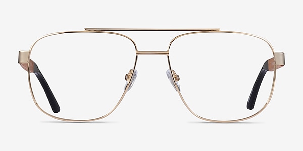 Miramar Gold Wood-texture Eyeglass Frames