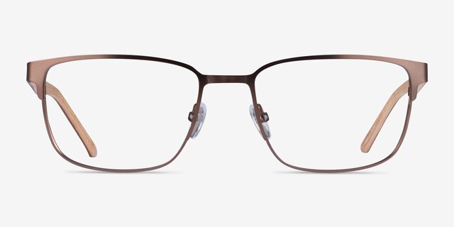 Silva Bronze Wood-textureEyeglass Frames from EyeBuyDirect, Front View