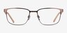 Silva Bronze Wood-textureEyeglass Frames from EyeBuyDirect, Front View