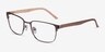 Silva Bronze Wood-textureEyeglass Frames from EyeBuyDirect, Angle View