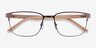 Silva Bronze Wood-textureEyeglass Frames from EyeBuyDirect, Closed View