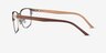 Silva Matte Silver Wood-textureEyeglass Frames from EyeBuyDirect, Side View
