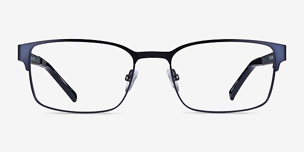 Monsoon Dark Blue Wood-texture Eyeglass Frames
