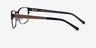 Monsoon Black Wood-textureEyeglass Frames from EyeBuyDirect, Side View