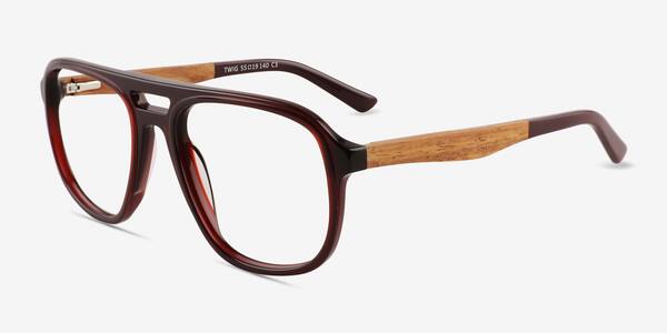 Dark Red Twig -  Acetate Eyeglasses