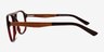 Twig Dark Red AcetateEyeglass Frames from EyeBuyDirect, Side View