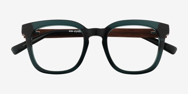 Coniferous Green AcetateEyeglass Frames from EyeBuyDirect, Closed View