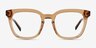 Coniferous Brown AcetateEyeglass Frames from EyeBuyDirect, Front View