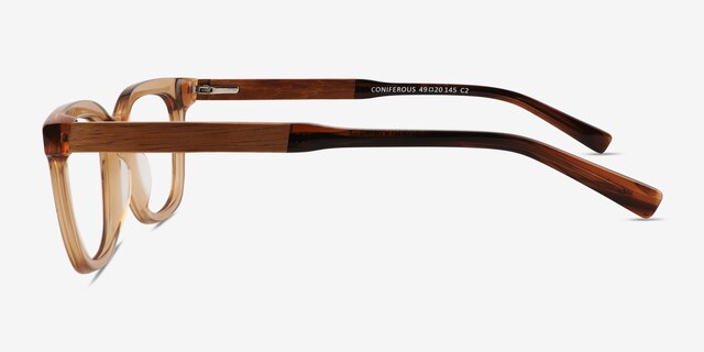 Coniferous Brown AcetateEyeglass Frames from EyeBuyDirect, Side View