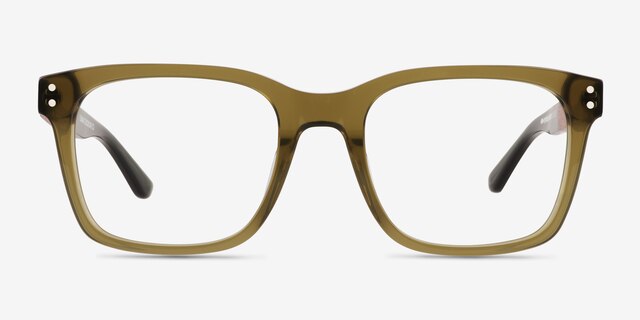 Sumac Green AcetateEyeglass Frames from EyeBuyDirect, Front View