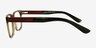 Sumac Green AcetateEyeglass Frames from EyeBuyDirect, Side View