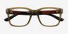 Sumac Green AcetateEyeglass Frames from EyeBuyDirect, Closed View