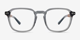 Larch Gris Acétate Montures de lunettes de vue d'EyeBuyDirect, Vue de Face