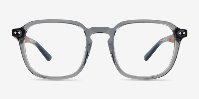 Larch Gray AcetateEyeglass Frames from EyeBuyDirect, Front View