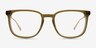 Lumber Olive Green AcetateEyeglass Frames from EyeBuyDirect, Front View