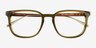 Lumber Olive Green AcetateEyeglass Frames from EyeBuyDirect, Closed View