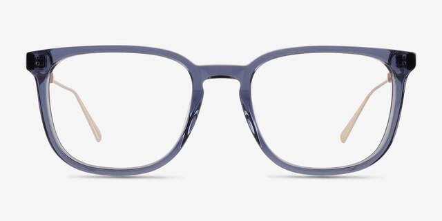 Lumber Blue AcetateEyeglass Frames from EyeBuyDirect, Front View