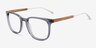 Lumber Blue AcetateEyeglass Frames from EyeBuyDirect, Angle View