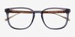 Lumber Blue AcetateEyeglass Frames from EyeBuyDirect, Closed View