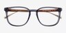 Lumber Blue AcetateEyeglass Frames from EyeBuyDirect, Closed View