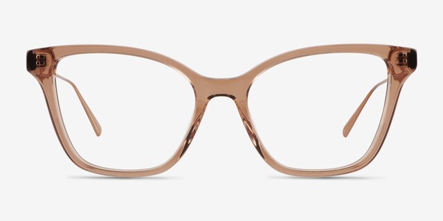 Grain Brown AcetateEyeglass Frames from EyeBuyDirect, Front View