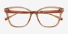 Grain Brown AcetateEyeglass Frames from EyeBuyDirect, Closed View
